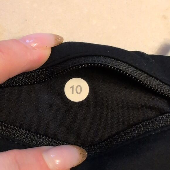 Rare Lululemon Run Speed Short Dottie Eighth Gingham white black size 10 - Picture 4 of 12